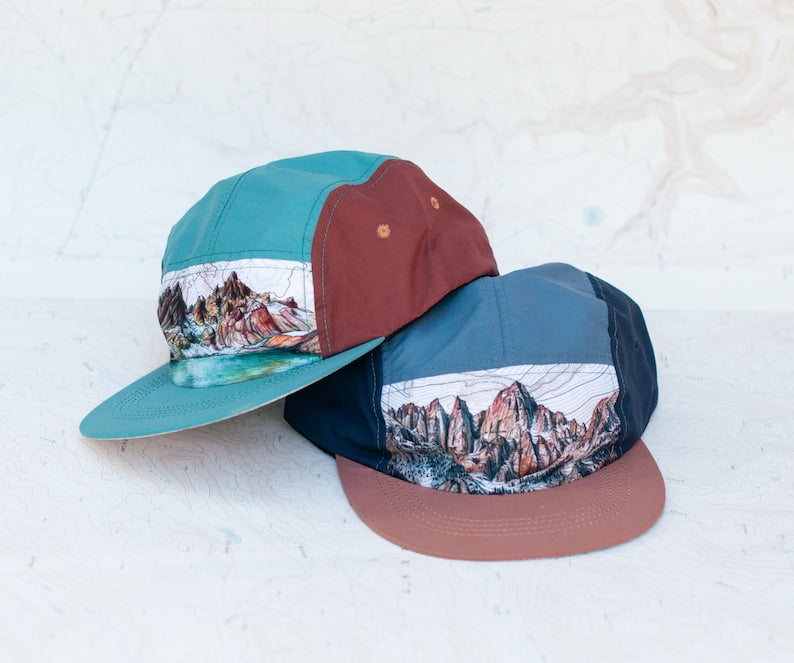Forest Fern 5 Panel Hat, Outdoor Hiking, Trail Running