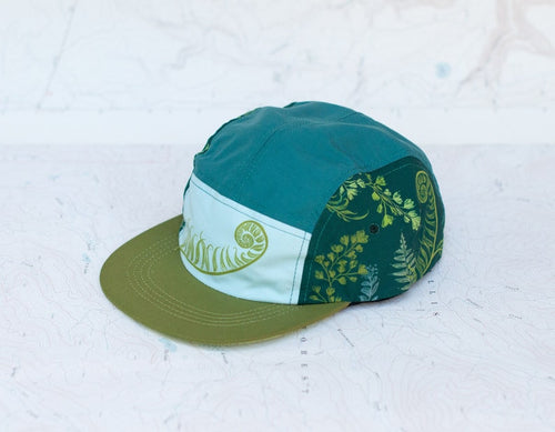 Forest Fern 5 Panel Hat, Outdoor Hiking, Trail Running