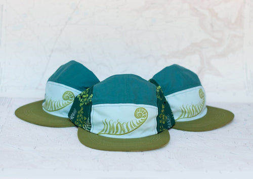 Forest Fern 5 Panel Hat, Outdoor Hiking, Trail Running