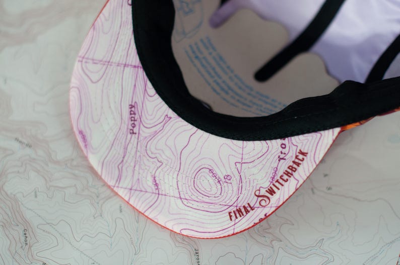 California Poppy 5 Panel Hat, Trail Hat