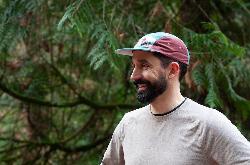 Forest Fern 5 Panel Hat, Outdoor Hiking, Trail Running