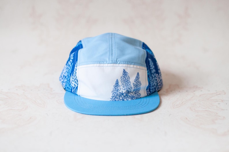 Lupine Wildflower 5 Panel Hat, Trail Hat