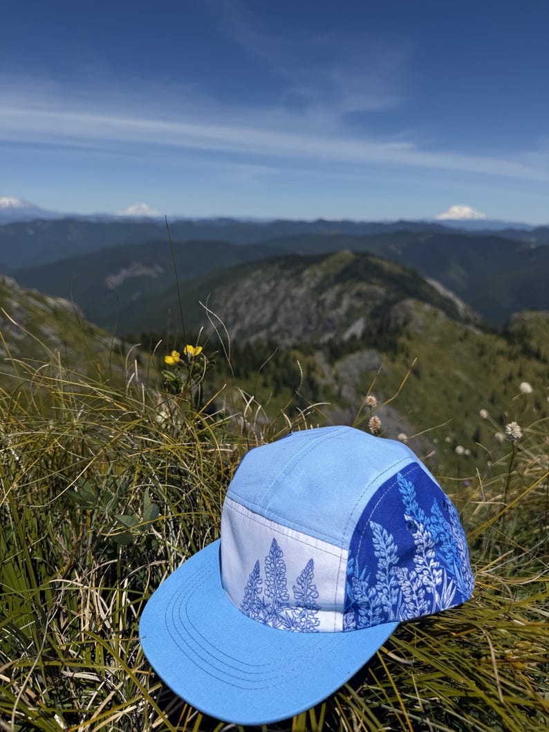 Lupine Wildflower 5 Panel Hat, Trail Hat