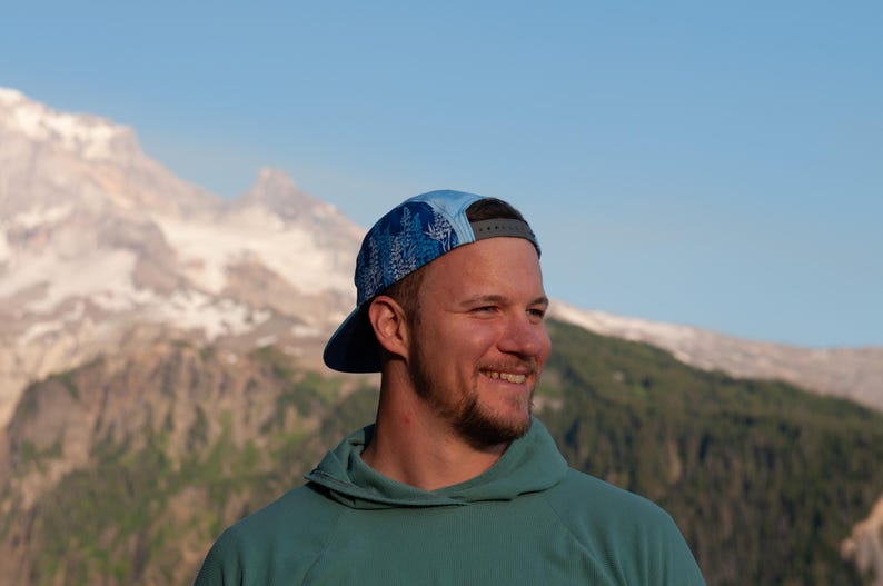 Lupine Wildflower 5 Panel Hat, Trail Hat